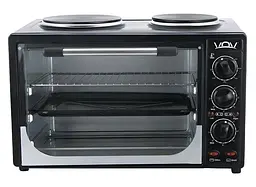 Духовка VOV VEOHP-30L з 2 конфорками 30 л нержавіюча сталь - мініатюра 3