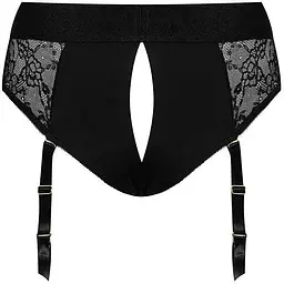 Мереживні труси для страпона з підв'язками для панчіх Strap-On-Me Diva Harness S - мініатюра 3