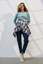 Джинси для вагітних Mom Fit для майбутніх мам з регульованим поясом S (44) Leyton Юла Мама синій