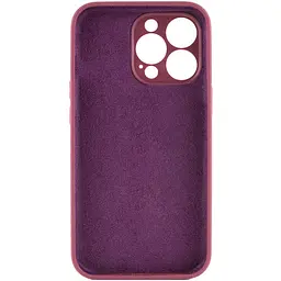 Чохол Silk Full Camera Protective (AA) NO LOGO для Apple iPhone 16 Pro (6.3") Бордовий / Plum - мініатюра 2
