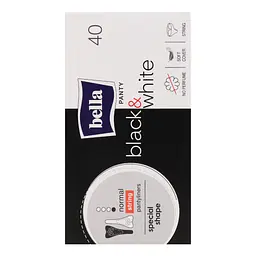 Щоденні прокладки Bella Panty Slim Black&White 40 шт. - мініатюра 4