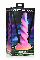 Фентезійний фалоімітатор Creature Cocks Glow-in-the-Dark Unicorn Dildo Creature Cocks SX2205 101112 - мініатюра 6