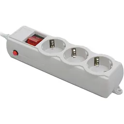 Мережевий фільтр Power filtr 4.5м Gembird , 3 розетки, сірий, 220 В, 50 Гц, 16A - мініатюра 3