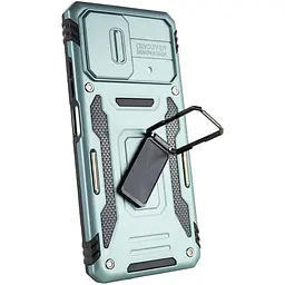 Ударостійкий чохол Camshield Army Ring для Xiaomi Poco X5 5G / Note 12 5G Зелений / Light Green - мініатюра 4