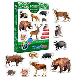 Магнітні ігри Vladi Toys ML4031-29 EN "Magdum", "Forest. Рhoto", англ. мова Дитячий набір магнітів Лісові звірята - мініатюра 2