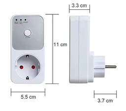 Реле напруги в розетку Voltage Protector 3,6 кВт (універсальне) - мініатюра 6