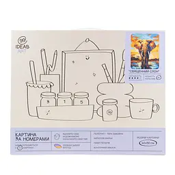 Набір для розпису по номерах "Священний слон" 40*50 см, IDEA2-GX47077, ТМ "99IDEAS" - мініатюра 4