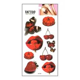Тимчасове татуювання Вишня та метелики Tattoo 1020-HM1698