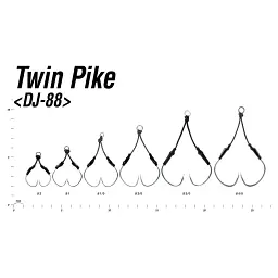 Гачок Decoy DJ-88 Twin Pike #4/0 (2 шт/уп) - мініатюра 2