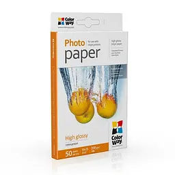 Фотопапір ColorWay глянсовий 200г/м2 10х15см 50 арк. (PG2000504R)