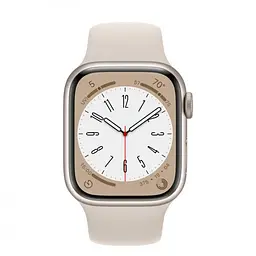 Смарт-годинник Apple Watch Series 8 GPS 41 mm Starlight Aluminum Case w. Starlight S. Band-M/L (MNUF3) - мініатюра 2