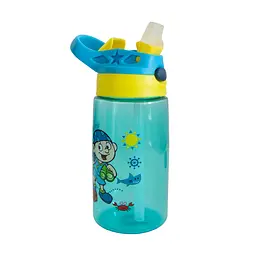 Дитяча пляшечка для води з трубочкою Baby bottle LB400 500ml синя поїлка для дитини - мініатюра 2