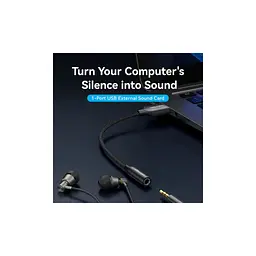 Звукова плата VENTION USB AM to 3.5mm F 0.25m (4pin) 96kHz/24bit DSP noise reduction (CVEBC) - мініатюра 4