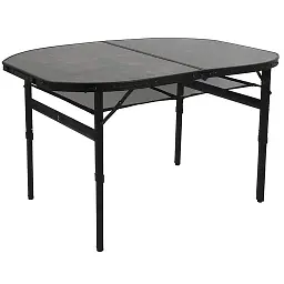 Стіл Bo-Camp Northgate Oval Black Grey 120 x 80 см (1404187)