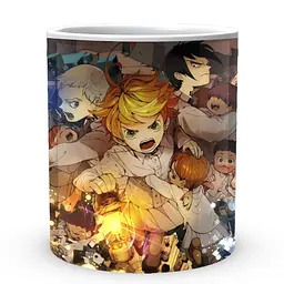 Кухоль GeekLand The Promised Neverland Обіцяний Неверленд Норман Емма Рей та діти NV 02.449 330 мл білий - мініатюра 2