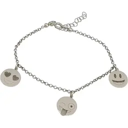 Срібний браслет Qvaliz Смайлики. 905-LU2675 18