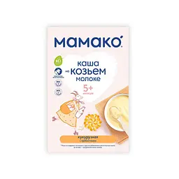 Дитяча каша MAMAKO кукурудзяна з пребіотиками на козячому молоці 200 г (4607088796434) - мініатюра 4