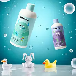 Дитячий засіб для купання 3 в 1 Tink kids Bubble Gum 500 мл (289694) - мініатюра 5