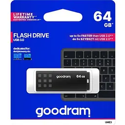 Флеш-драйв GOODRAM UME3 64GB Black (UME3-0640K0R11) - мініатюра 4