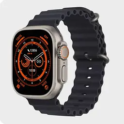 Розумний годинник IWO Ultra series 8 Silver/Black Midnight Ocean (IW000US8SBMO2) - мініатюра 4