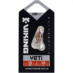 Балансир Viking Fishing Yeti Ice Jig 15mm 1.5g #17 Brown Perch - мініатюра 2