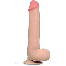 Фалоімітатор LoveToy Sliding-Skin Dual Layer Dong 9" Flesh 23 см тілесний