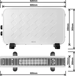 Конвектор ECG TK 2070 White - мініатюра 4