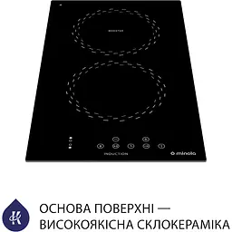 Варильна поверхня Minola MI 3038 KBL Domino - мініатюра 3