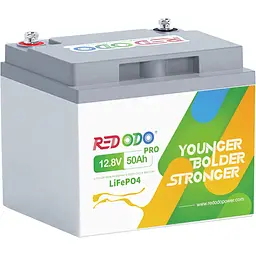 Акумулятор Redodo LiFePO4 12V [12.8V/50Ah/640Wh] [123759] - мініатюра 2