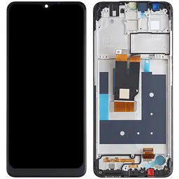 Дисплей Nokia 2.4 чорний, оригінал PRC, з рамкою