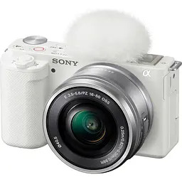 Бездзеркальний фотоапарат Sony ZV-E10 Kit 16-50mm f3.5-5.6 OSS White (ILCZVE10LW.CEC) [111146] - мініатюра 4