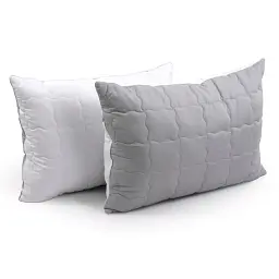 Силиконовая подушка с регулировкой высоты Руно Grey White 50х70 см бело-серая - миниатюра 3