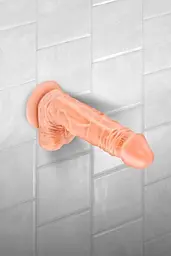 Фалоімітатор на присосці Real Body — Real Bruce Flesh, TPE, діаметр 4,2 см