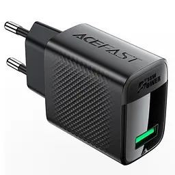 МЗП Acefast A90 QC3.0 18W (1USB-A) Black - мініатюра 2