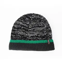 Шапка водонепроникна DexShell Cuffed Beanie, р-р S/M (56-58 см) чорна з зеленою смугою - мініатюра 2