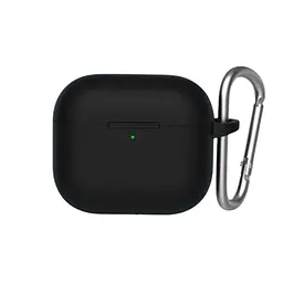 Чохол Blueo Liquid Silicone Case + Carbine для Apple AirPods 3 Black [64692]