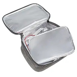 Термосумка Supretto для їжі з підігрівом від USB сіра (91500001) - мініатюра 3