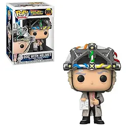 Колекційна  фігурка   Funko Pop Назад у майбутнє Док у шоломі Back to the Future Doc with helmet 10 см FP BF D H 959