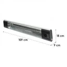 Інфрачервоний обігрівач Blumfeldt Silver Bar 3000 (10034206) - мініатюра 2