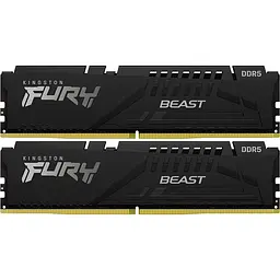 Модуль пам'яті Kingston DDR5 32GB (2x16GB) 5600MHz FURY Beast Black (KF556C40BBK2-32)