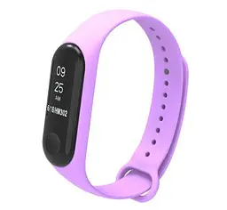 Силіконовий ремінець Primo для фітнес-браслета Xiaomi Mi Band 3 Purple - мініатюра 2