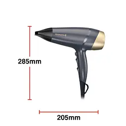 Фен Sapphire Luxe, 2200Вт, 3 режими, дифузор, іоніз-я, хол. обдув, сапфіровий Remington teh0017600 - мініатюра 4