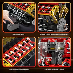Конструктор Reobrix Двигун V12 Engine (33017) [171939] - мініатюра 11