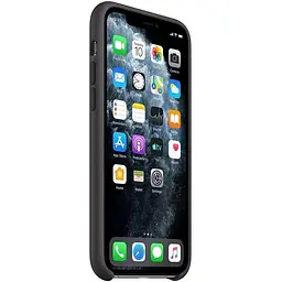 Оригінальний силіконовий чохол Apple Silicone Case для iPhone 11 Pro (5.8") Black (MWYN2ZM/A) - мініатюра 4