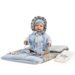Лялька Munecas De Cuna з ковдрою блакитний 45 см (B45302)