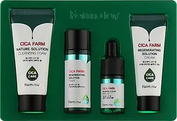 Відновлюючий міні-набір з центеллою азіатською Cica Farm Special Mini Kit FarmStay - мініатюра 2