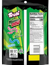 Желейні цукерки Trolli x Mountain Dew Sour Brite Crawlers Gummy Worm Candy 350г - мініатюра 2