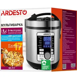 Мультиварка Ardesto срібляста 860 Вт (MC-P17) - мініатюра 9