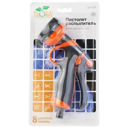 Пістолет-розпилювач 8-ми режимний (ABS+TPR) FLORA (5011354) - мініатюра 7