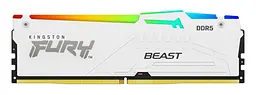 Модуль пам'яті Kingston Fury DDR5 16GB 5600MHz Beast White RGB XMP (KF556C40BWA-16)
